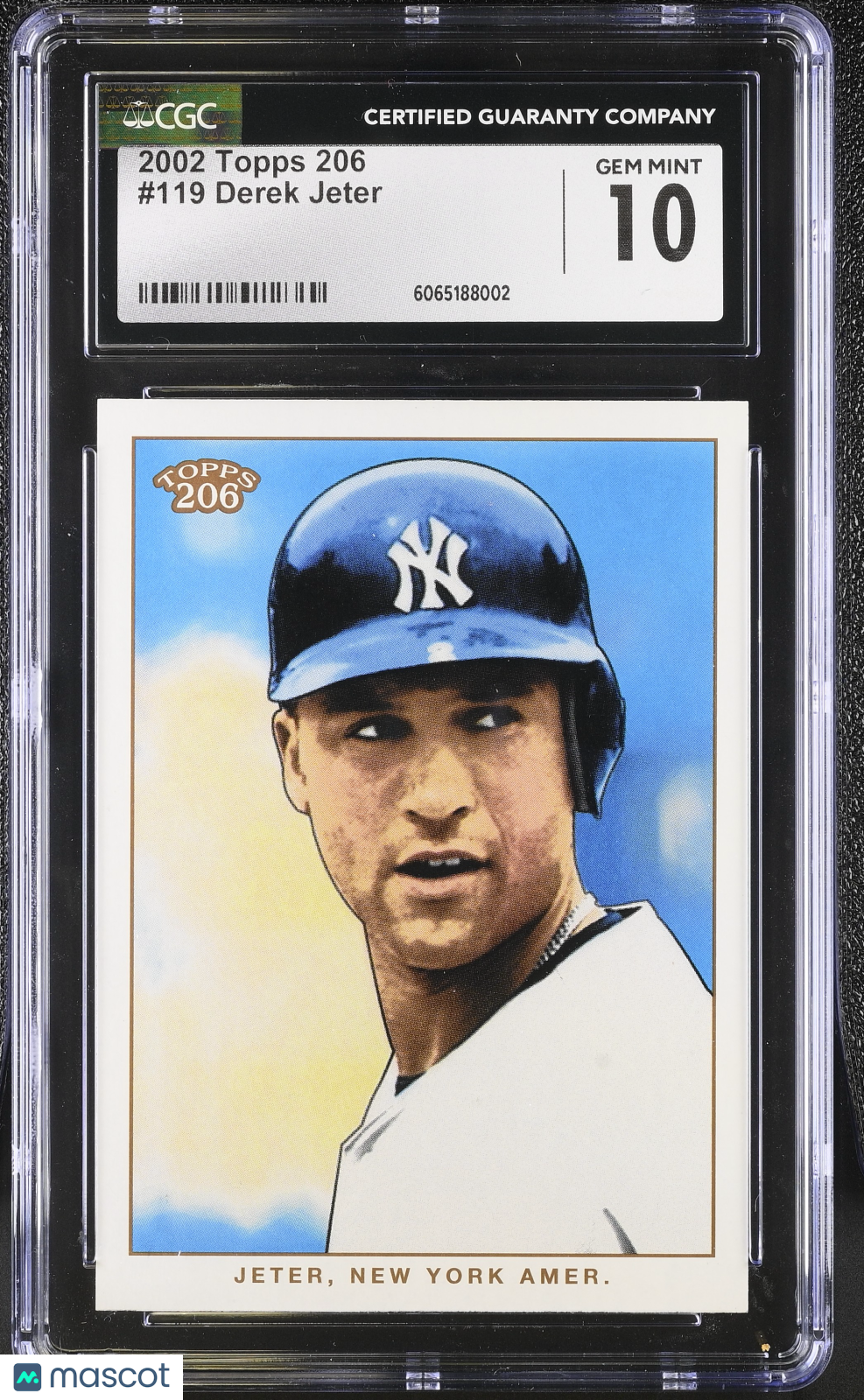 2002 Topps 206 Derek Jeter #119 CGC 10 New York Yankees