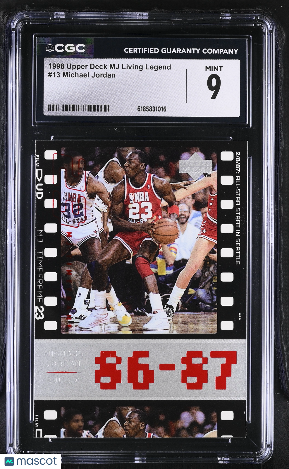1998 Upper Deck MJ Living Legend Michael Jordan #13 CGC 9 Chicago Bulls