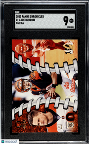 2020 Panini Chronicles Joe Burrow Omega Rookie #O-1 SGC 9 bengals