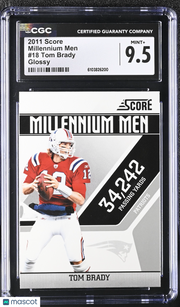 2011 Score Tom Brady Glossy Millennium Men #18 CGC 9.5 New England Patriots