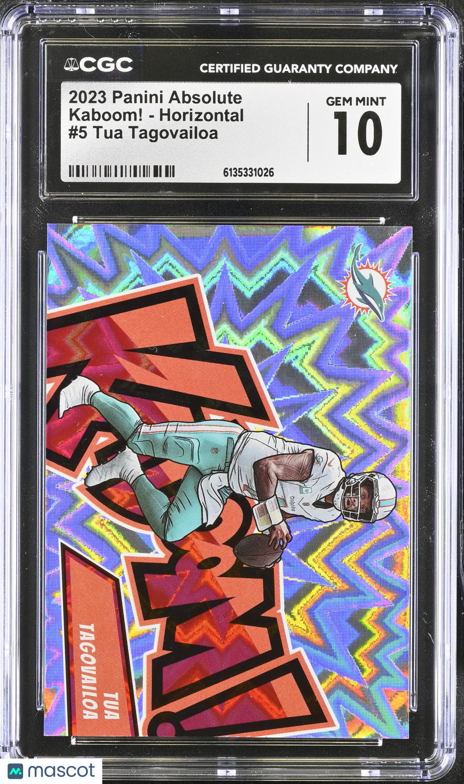 2023 Panini Absolute Tua Tagovailoa Kaboom! - Horizontal #5 CGC 10 Dolphins