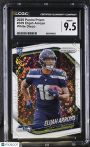 2025 Panini Prizm Elijah Arroyo White Disco #309 CGC 9.5 Seattle Seahawks