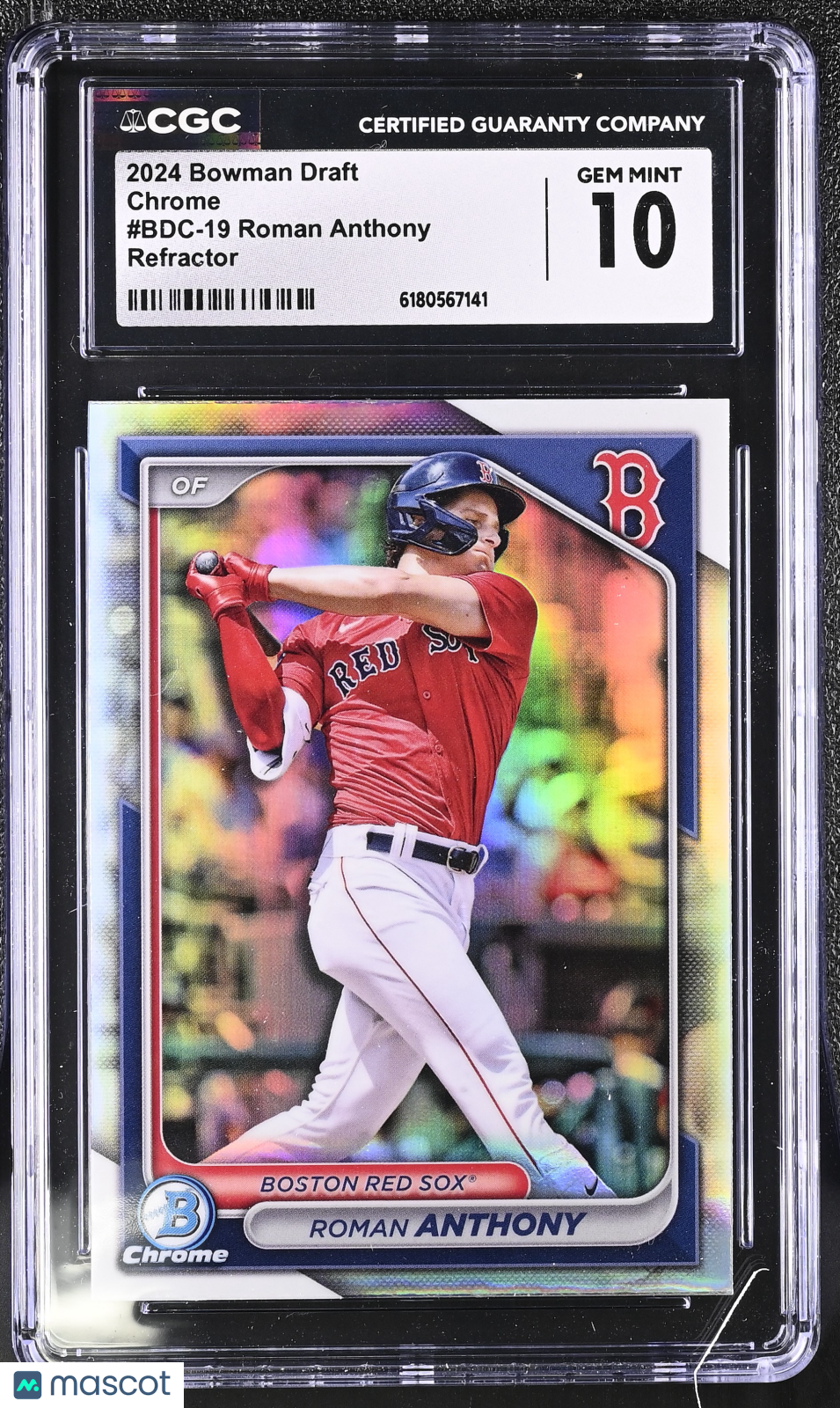 2024 Bowman Draft Roman Anthony Refractor Rookie Chrome #BDC-19 CGC 10 Red Sox