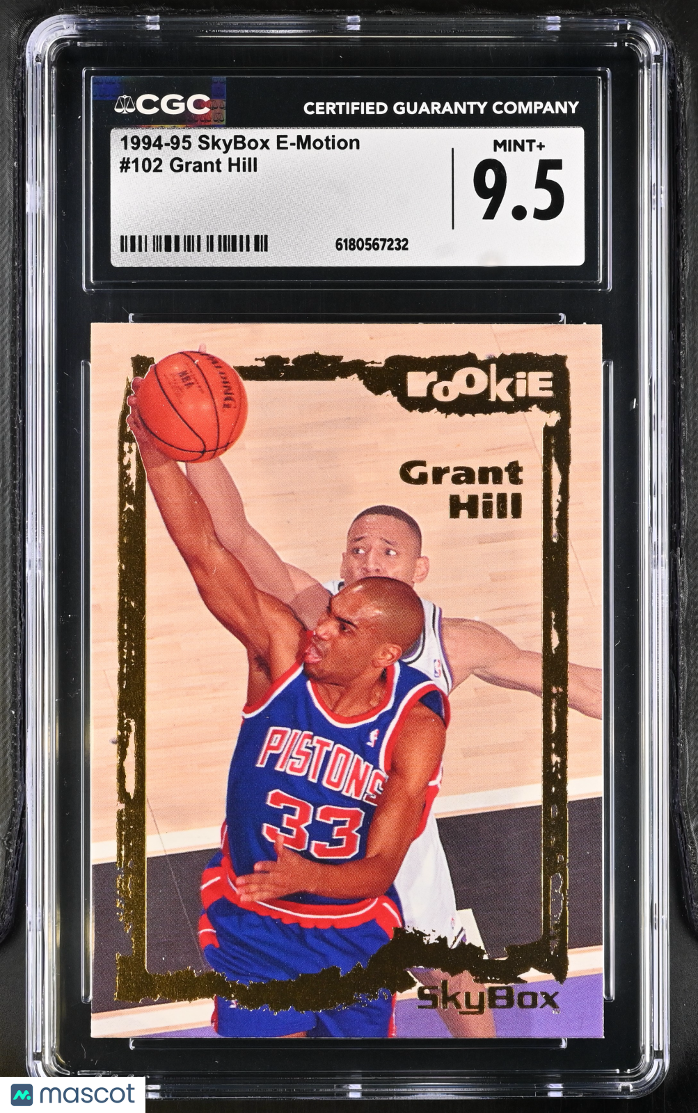 1994-95 Skybox E-Motion Grant Hill Rookie #102 CGC 9.5 Detroit Pistons