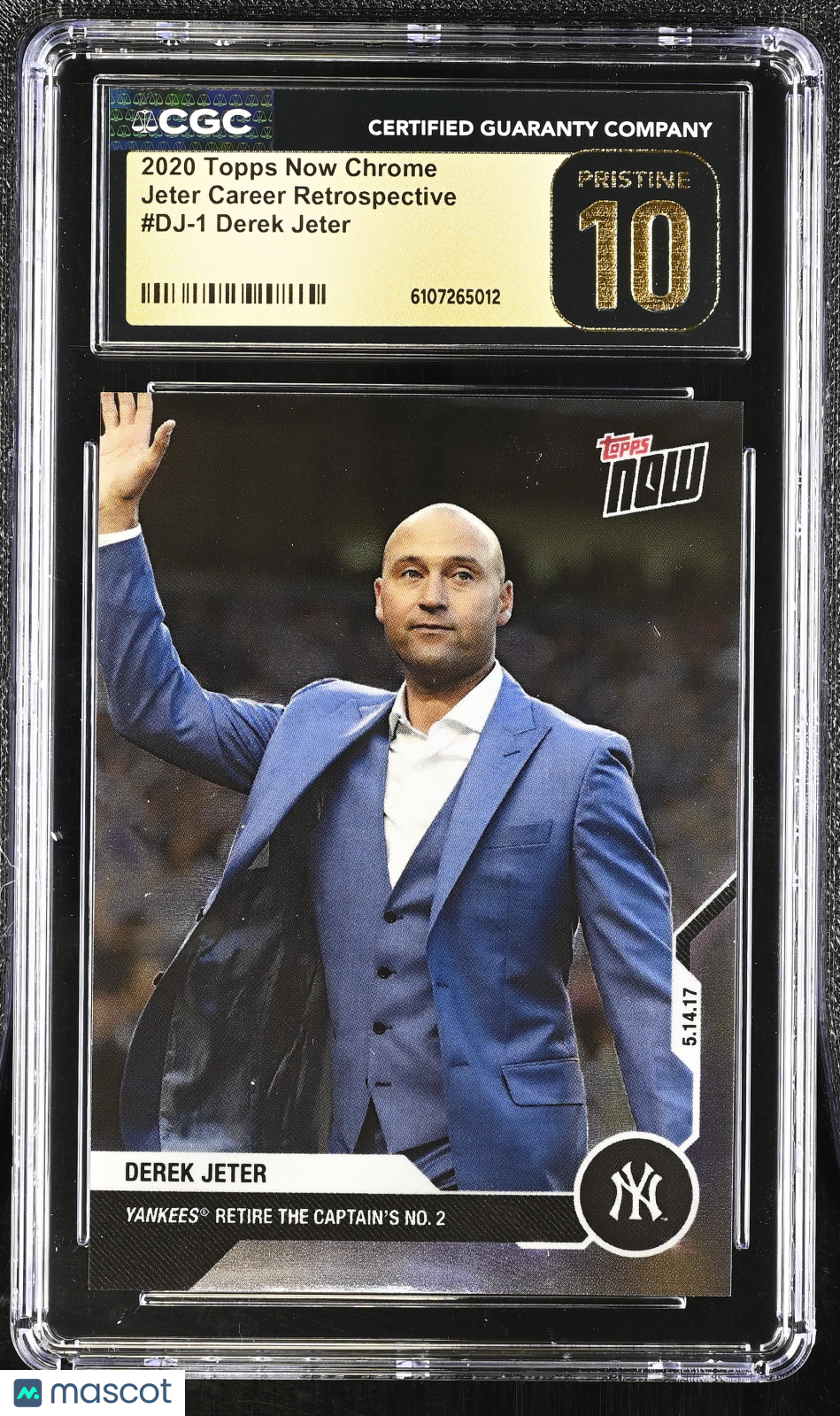 2020 Topps Now Chrome Derek Jeter Career Retrospective #DJ-1 CGC 10 Pristine