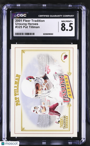 2001 Fleer Tradition Pat Tillman Unsung Heroes #325 CGC 8.5 Arizona Cardinals