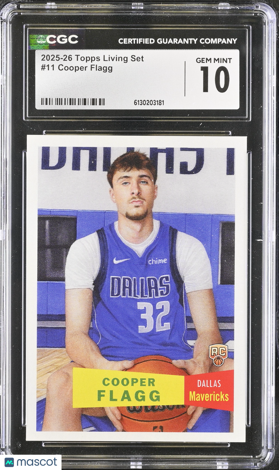 2025-26 Topps Living Set Cooper Flagg Rookie #11 CGC 10 Dallas Mavericks