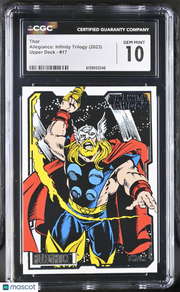 2023 Upper Deck Allegiance: Infinity Trilogy Thor #17 CGC 10