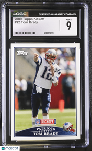 2009 Topps Kickoff Tom Brady #92 CGC 9 New England Patriots