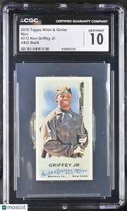 2010 Topps Allen & Ginter Ken Griffey Jr. A&G Back Mini #212 CGC 10 Mariners