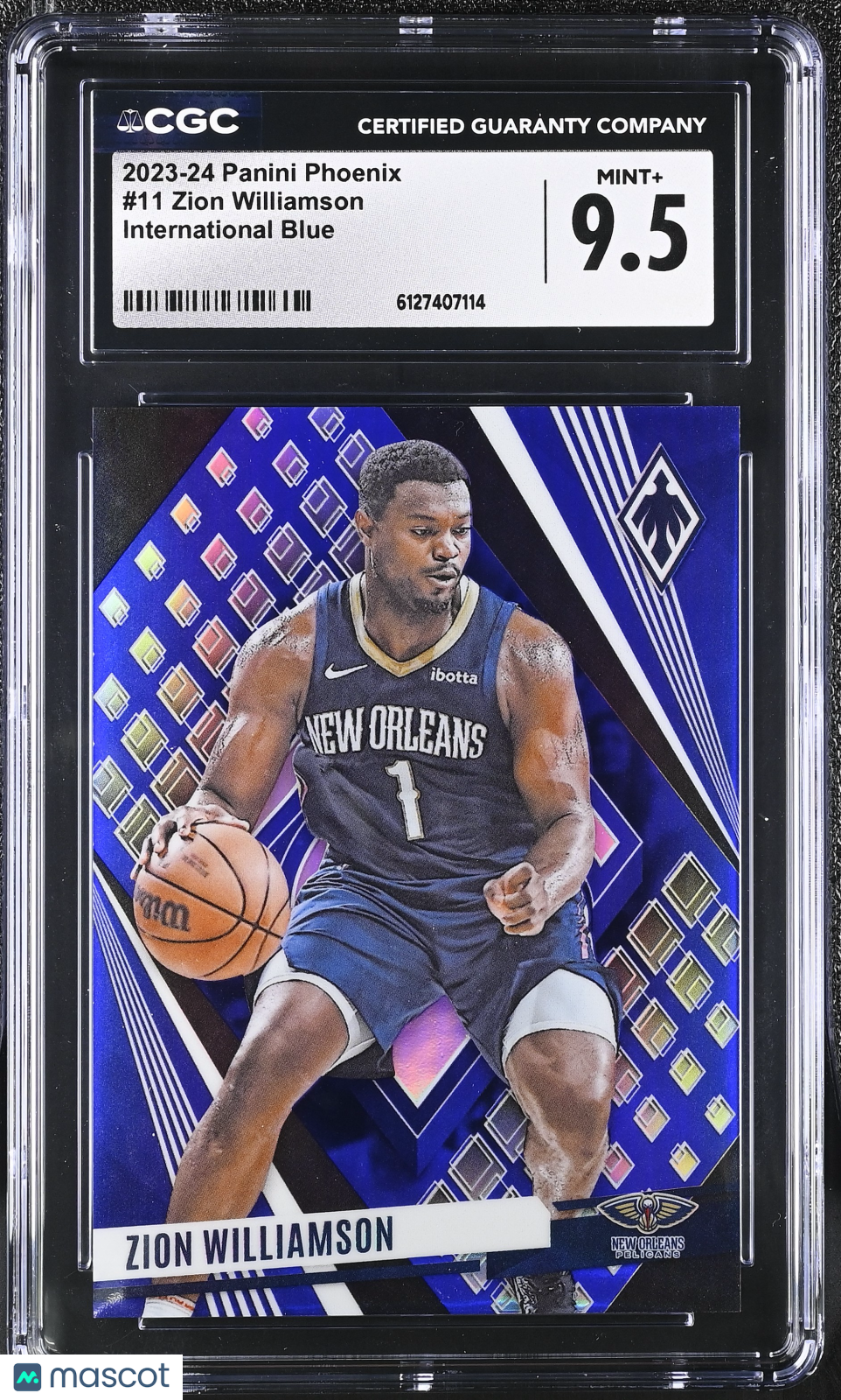 2023-24 Phoenix Zion Williamson International Blue /35 11 CGC 9.5 Pelicans