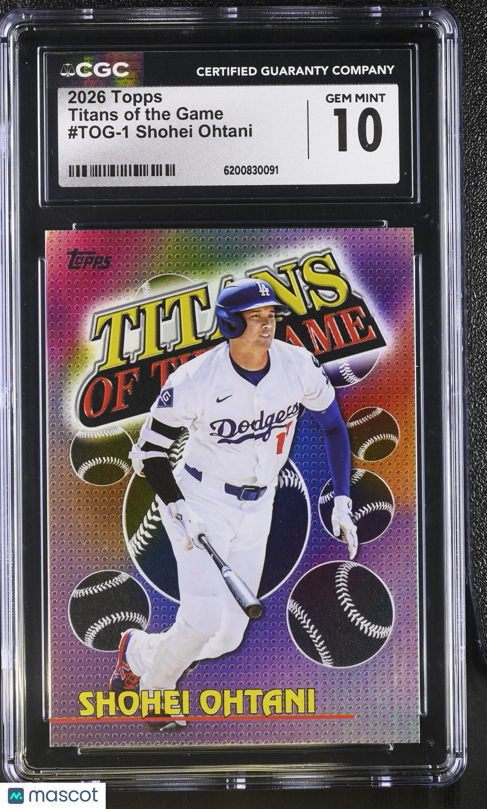 2026 Topps Shohei Ohtani Titans of the Game #TOG-1 CGC 10 Los Angeles Dodgers
