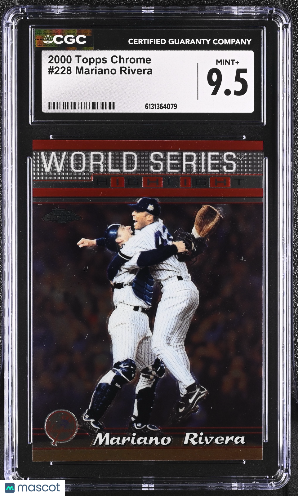 2000 Topps Chrome Mariano Rivera #228 CGC 9.5 New York Yankees