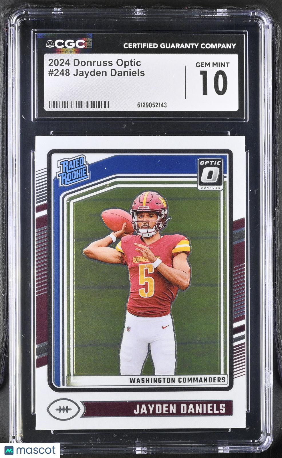 2024 Donruss Optic Jayden Daniels Rookie #248 CGC 10 Washington Commanders