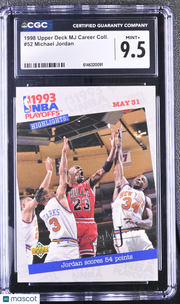 1998 Upper Deck MJ Career Collection Michael Jordan #52 CGC 9.5 Chicago Bulls