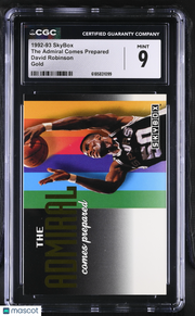 1992-93 Skybox David Robinson Gold The Admiral Comes Prepared CGC 9 Spurs