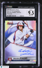 2025 Best Walker Jenkins Refractor Rookie Best of '25 Auto B25-WJ CGC 9.5 Twins
