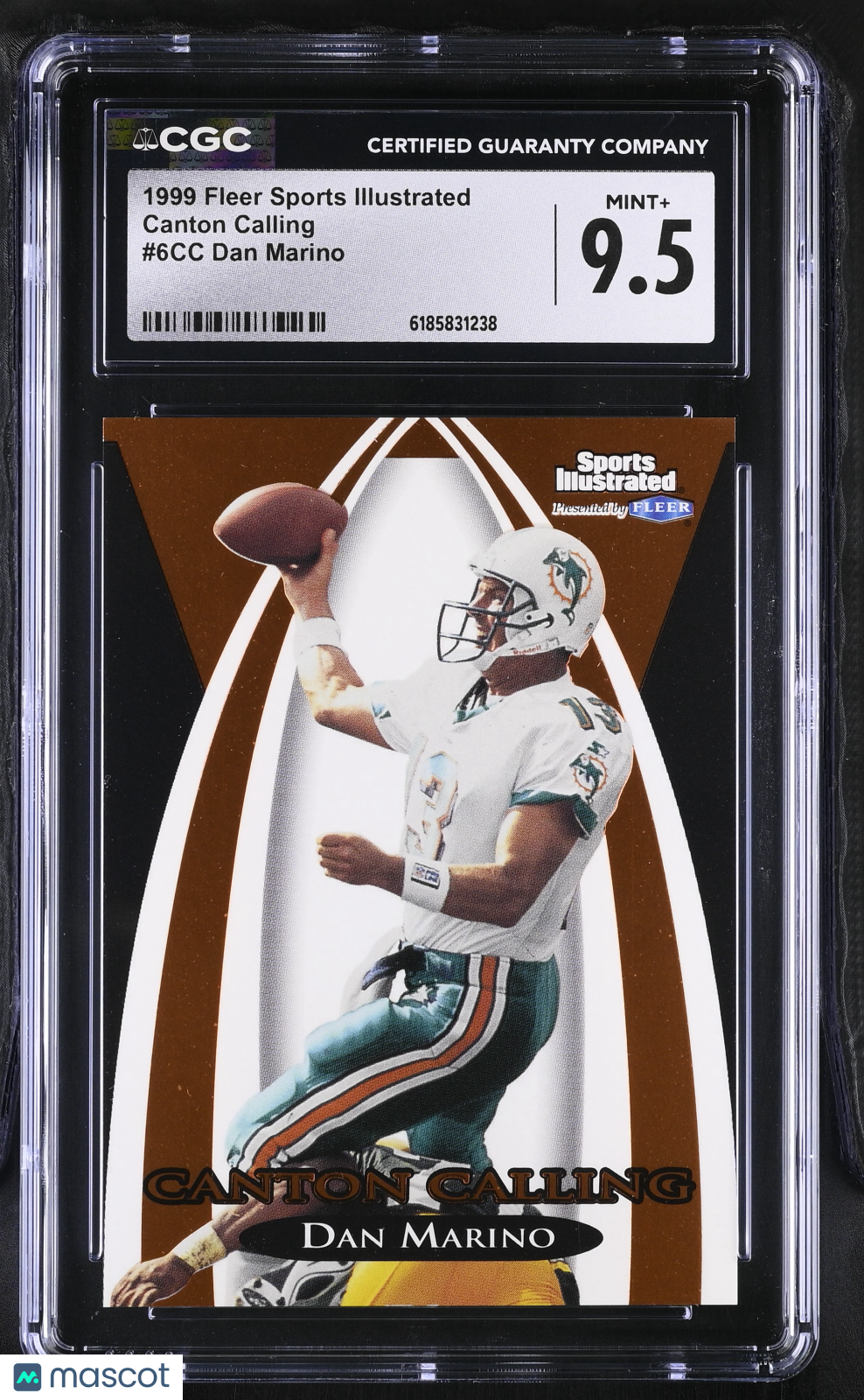 1999 Fleer Sports Illustrated Dan Marino Canton Calling #6CC CGC 9.5 Dolphins