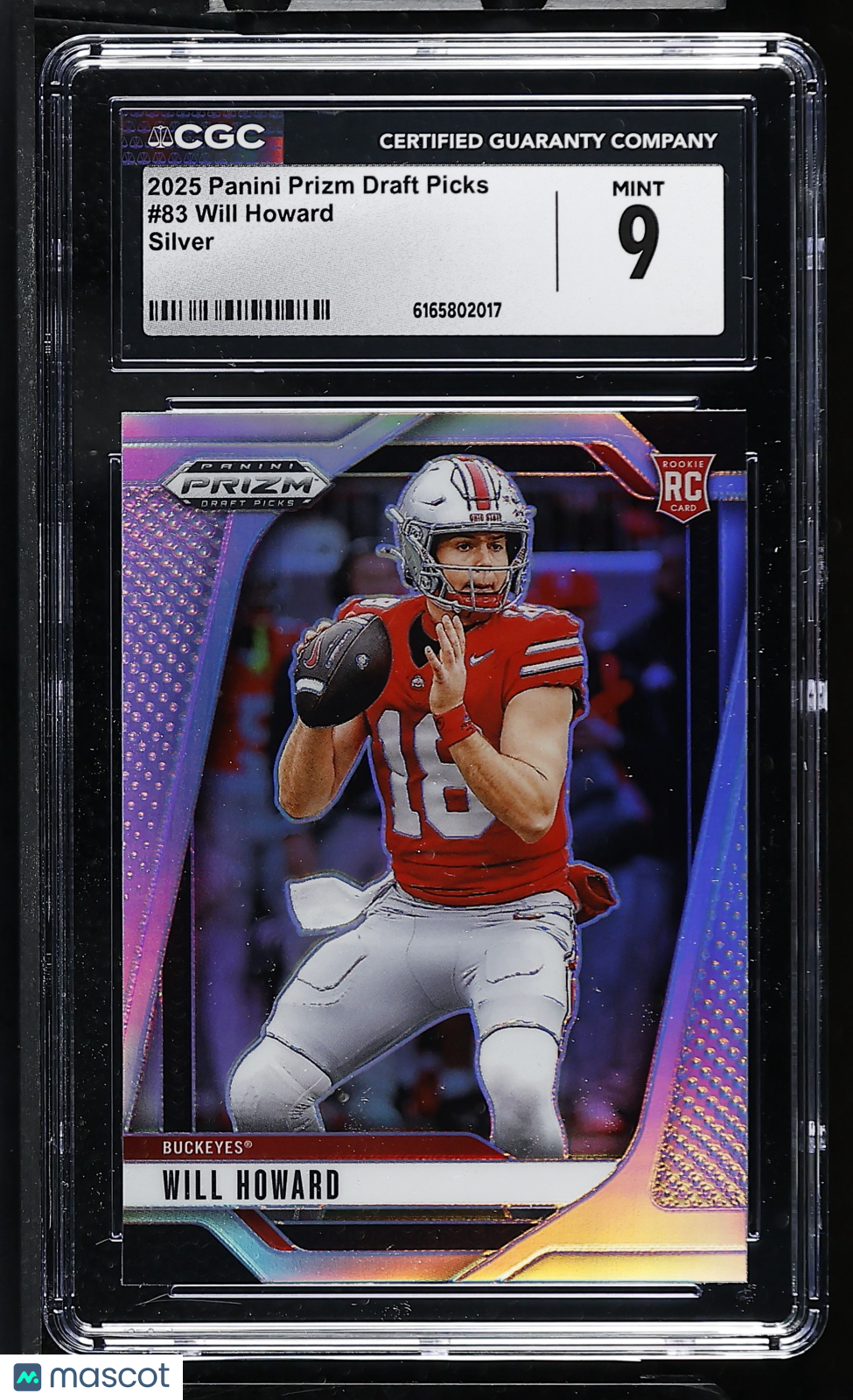 2025 Panini Prizm Draft Picks Will Howard #83 Silver CGC 9