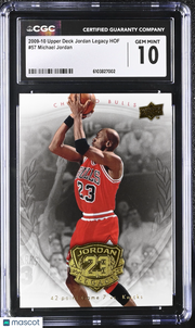 2009-10 Upper Deck Jordan Legacy Hof Michael Jordan #57 CGC 10 Chicago Bulls