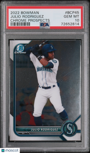 2022 Bowman Chrome Prospects Julio Rodriguez Rookie #BCP45 PSA 10 Mariners