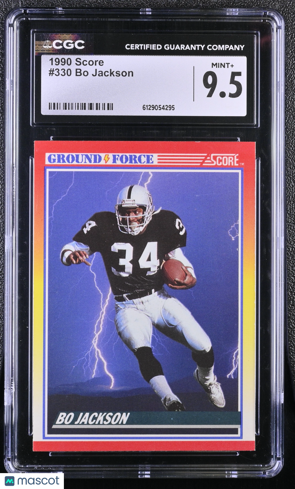 1990 Score Bo Jackson #330 CGC 9.5 Oakland Raiders