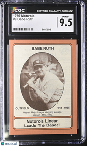 1976 Motorola Babe Ruth #9 CGC 9.5 New York Yankees