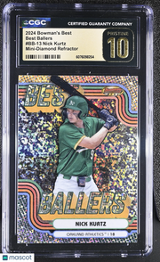 2024 Best Nick Kurtz Mini-Diamond Rookie Best Ballers #BB-13 CGC 10 Pristine