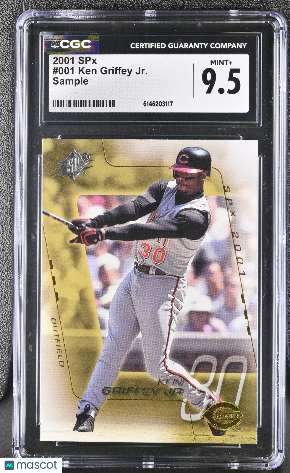 2001 SPX Ken Griffey Jr. Sample #001 CGC 9.5 Cincinnati Reds