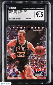 1992-93 Skybox Usa Larry Bird #12 CGC 9.5 Boston Celtics
