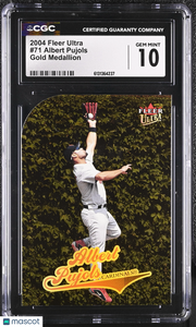 2004 Fleer Ultra Albert Pujols Gold Medallion #71 CGC 10 St. Louis Cardinals