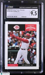2004 Donruss Team Heroes Ken Griffey Jr. #105 CGC 9.5 Cincinnati Reds