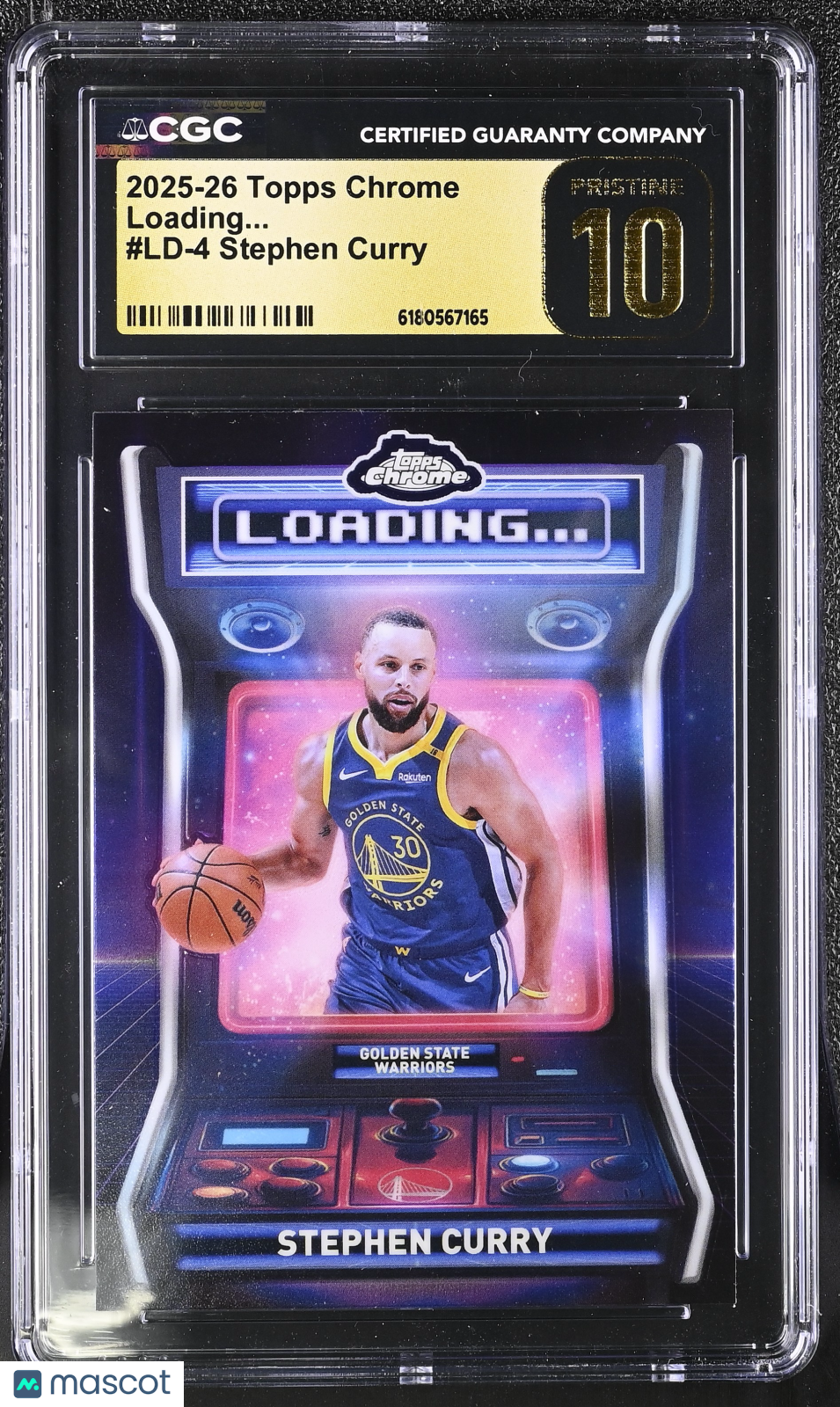 2025-26 Topps Chrome Stephen Curry Loading... #LD-4 CGC 10 Pristine Warriors