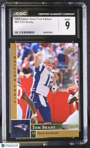 2009 Upper Deck First Edition Tom Brady #88 CGC 9 New England Patriots