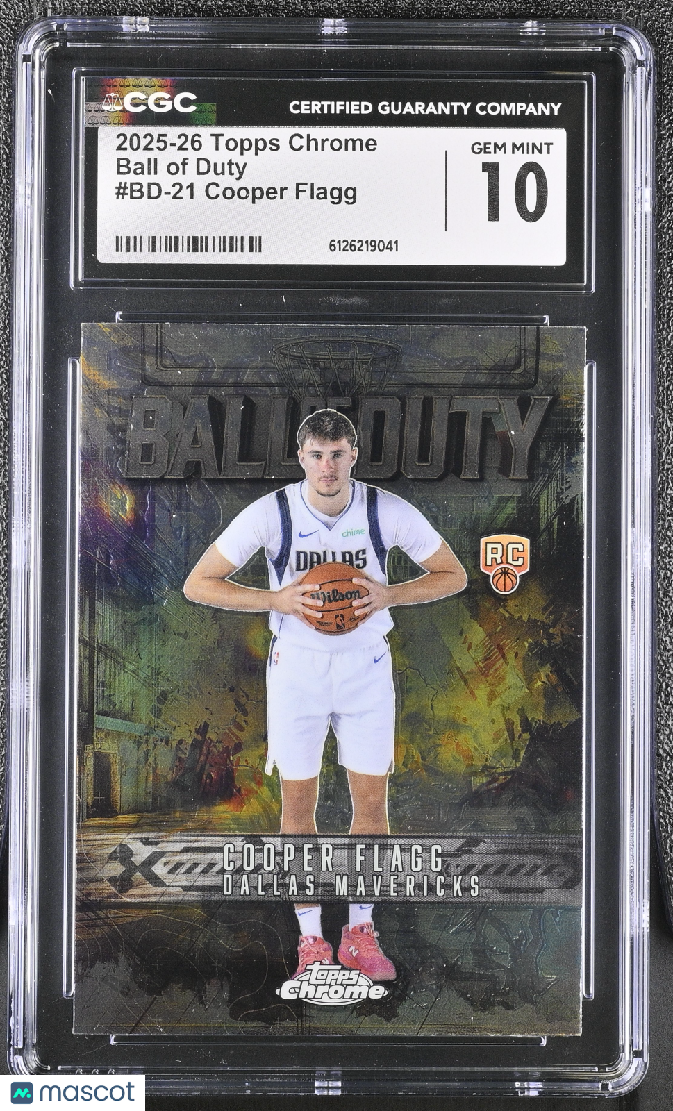 2025-26 Topps Chrome Cooper Flagg Rookie Ball of Duty #BD-21 CGC 10 Mavericks