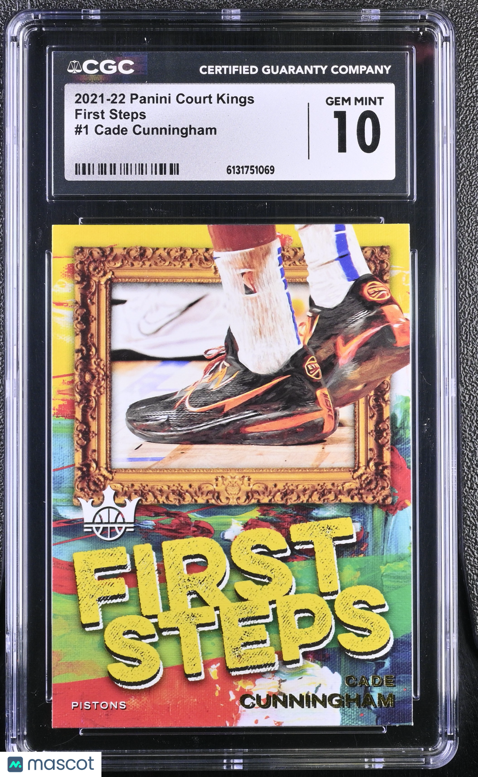 2021-22 Panini Court Kings Cade Cunningham Rookie First Steps #1 CGC 10 Pistons