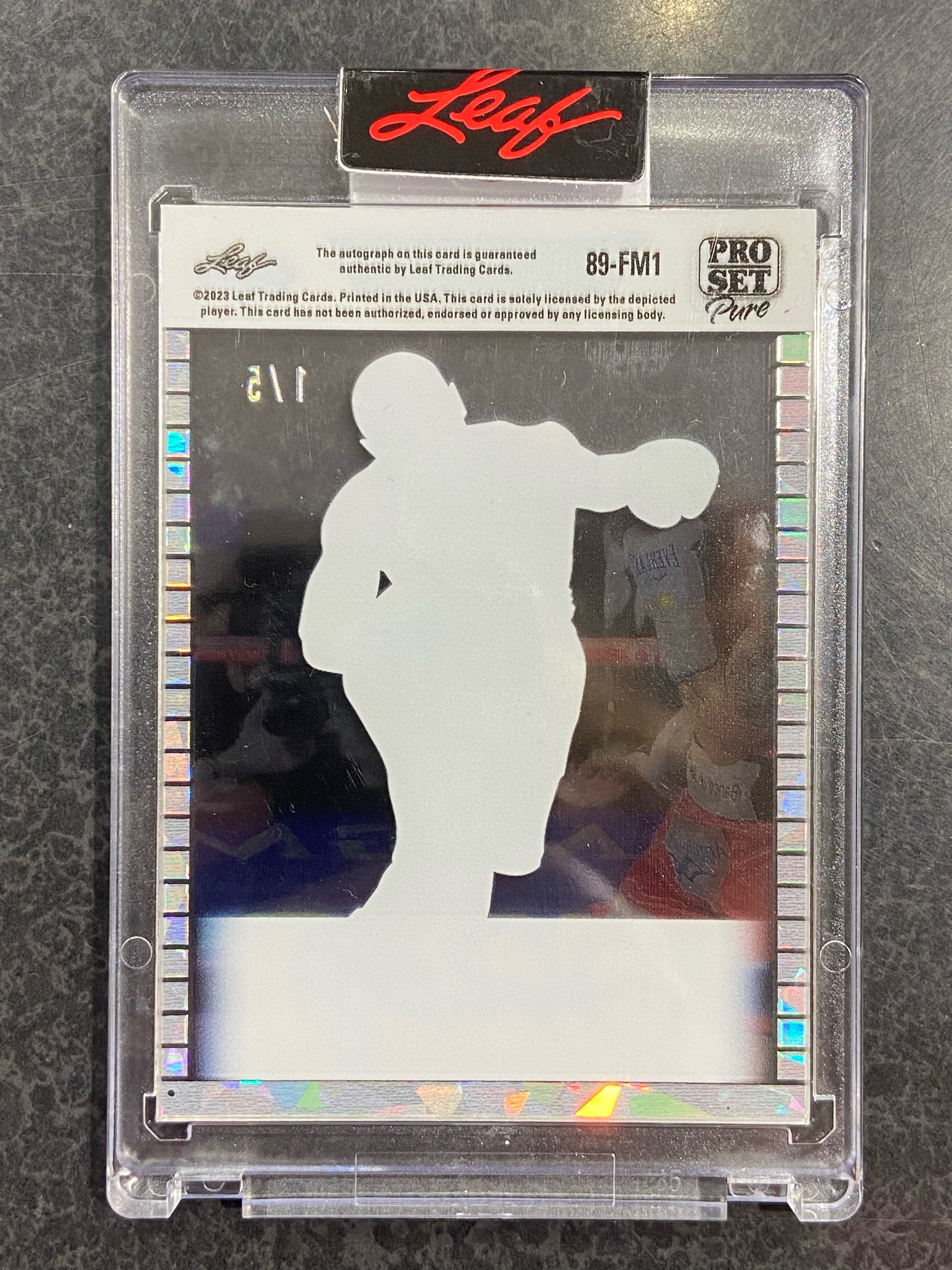 2023 Leaf Pro Set Pure Floyd Mayweather Jr 1989 Autograph Crystal 89-FM1 /5