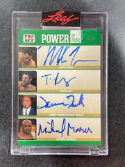 2021 Leaf Pro Set Mike Tyson Tyson Fury James Smith Michael Moorer Power of 4 Autograph TP4-04 /3