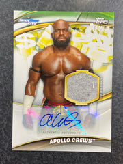 2019 Topps WWE Money In The Bank Apollo Crews Shirt Autograph Relic SAR-AC /99