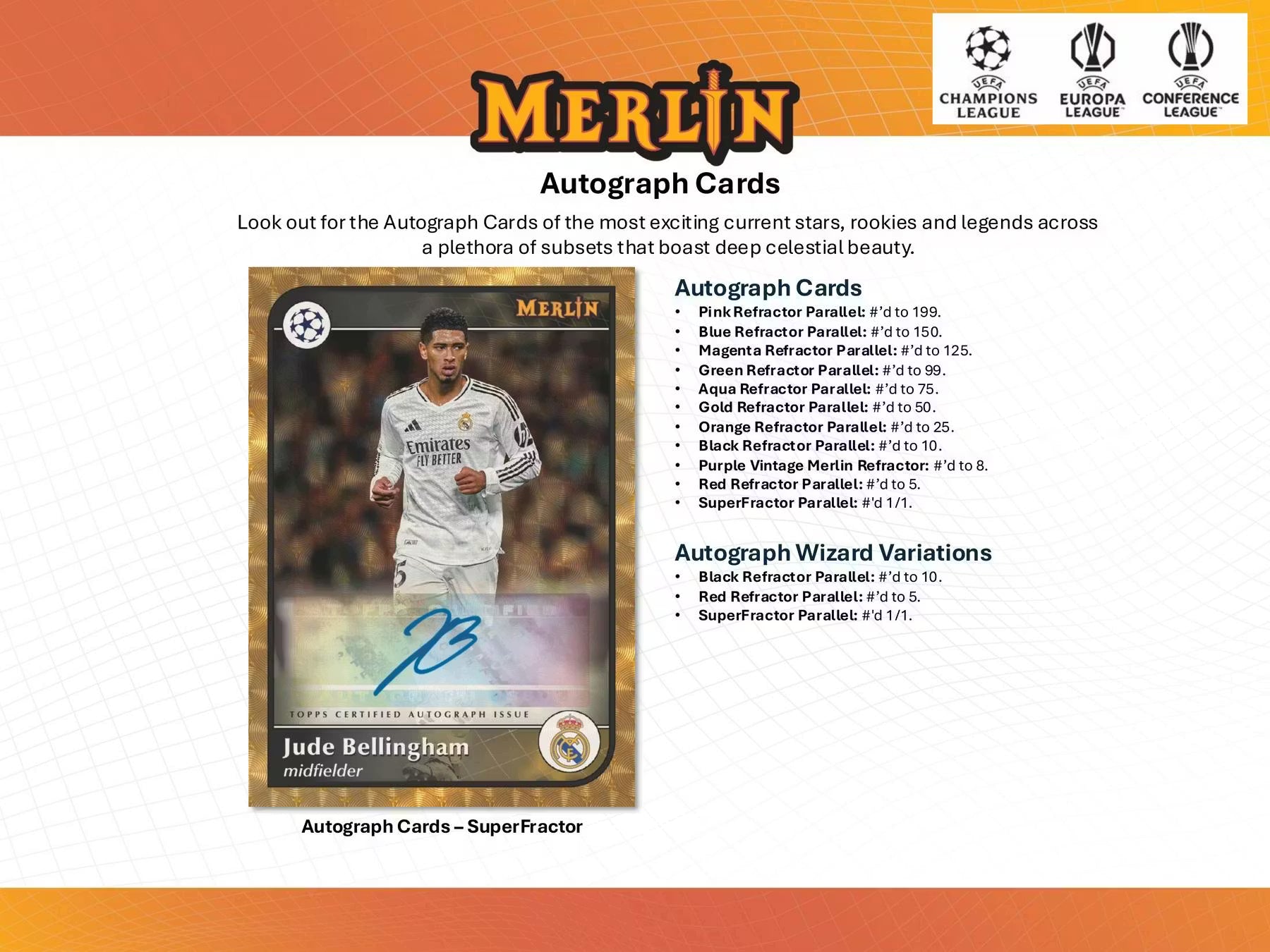 2024/25 Topps Chrome Merlin UEFA Club Competitions Soccer 7-Pack Blaster Box