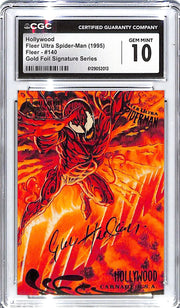 1995 Hollywood Fleer Ultra Spider-Man Gold Foil #140 CGC Gem Mint 10