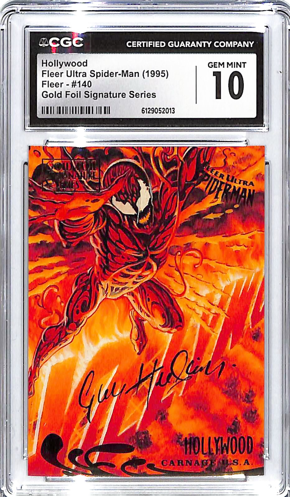 1995 Hollywood Fleer Ultra Spider-Man Gold Foil #140 CGC Gem Mint 10