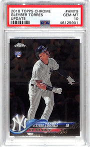 2018 Gleyber Torres Topps Chrome Update HMT9 PSA Gem Mint 10
