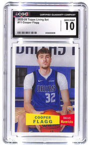 2025-26 Copper Flagg Topps Living Set #11 CGC Gem Mint 10
