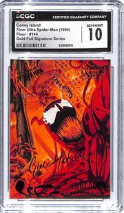 1995 Coney Island Fleer Ultra Spider-Man Gold Foil #144 CGC Gem Mint 10