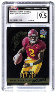 1996 Keyshawn Johnson Classic NFL Draft Day #1B CGC Mint Plus 9.5
