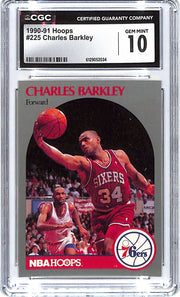 1990-91 Charles Barkley Hoops #225 CGC Gem Mint 10