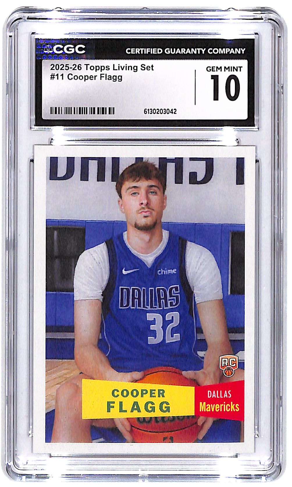 2025-26 Copper Flagg Topps Living Set #11 CGC Gem Mint 10