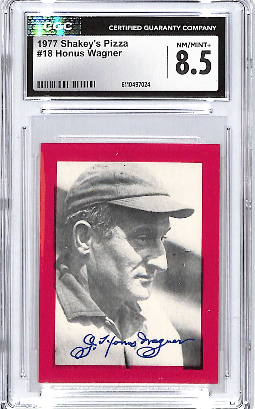 1977 Shakey's Pizza Honus Wagner #18 CGC 8.5 Pirates