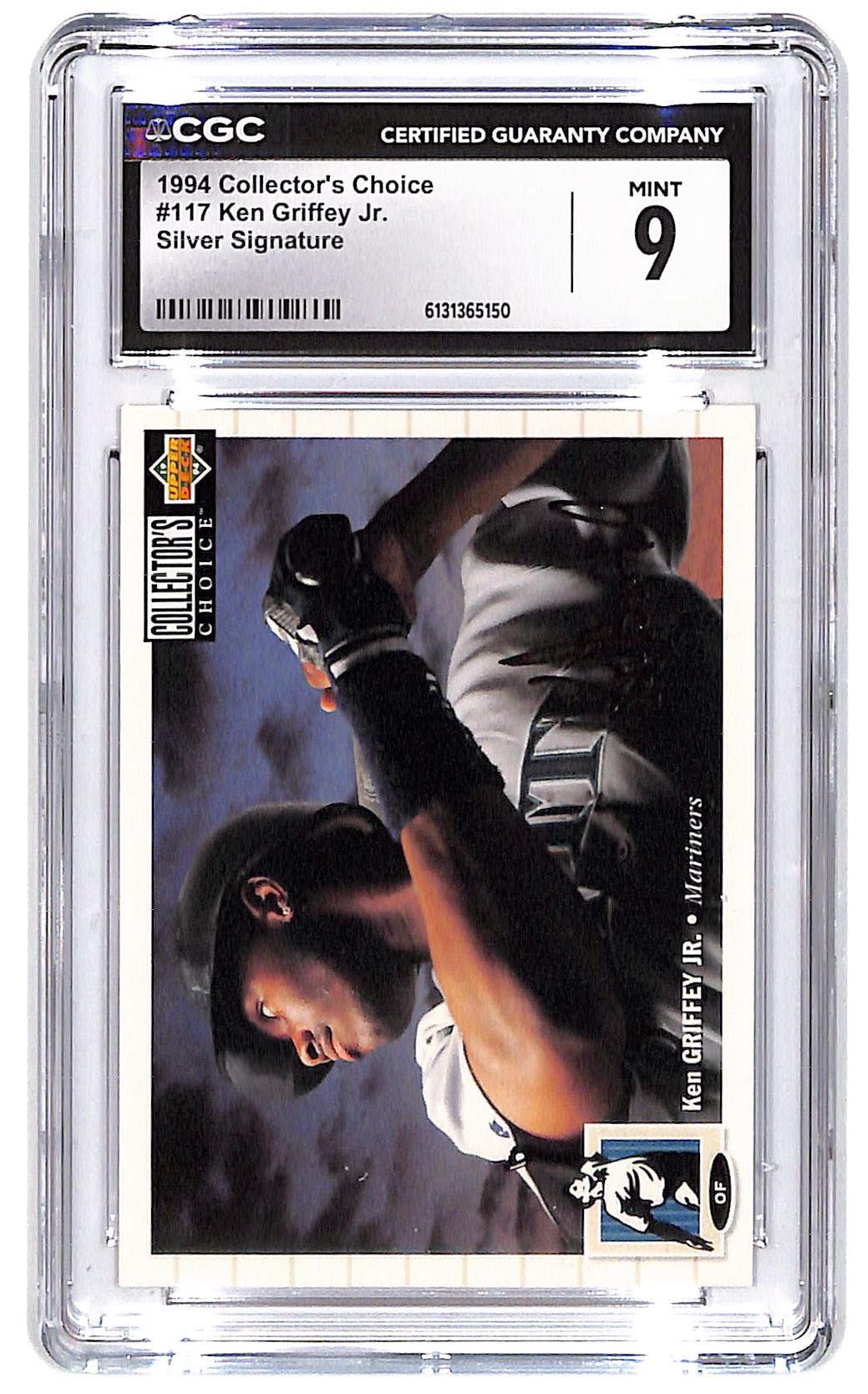 1994 Ken Griffey Jr. Collectors Choice Silver Signature #117 CGC Mint 9